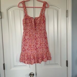 American Eagle Outfitters Pink Smocked Sundress/Top ☀️🏝️🐚